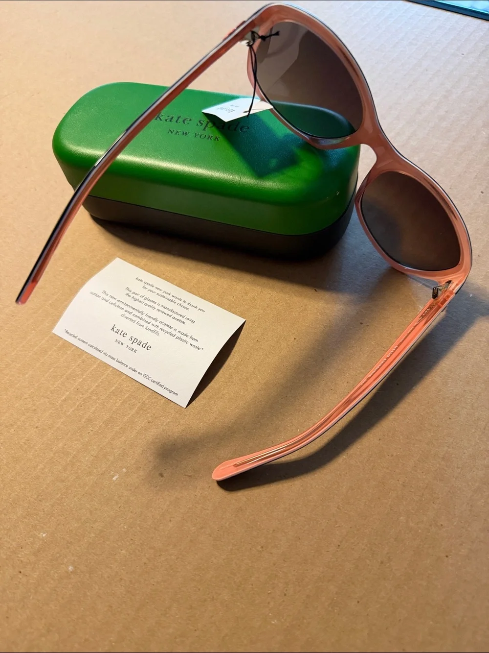 NEW kate spade Golda/G/S 086HA, 135 Black&Pink Cat-Eye Sunglasses-low shipping